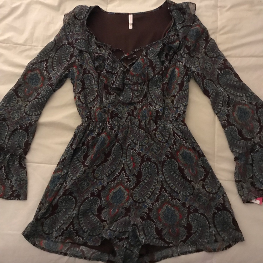 Long sleeve romper